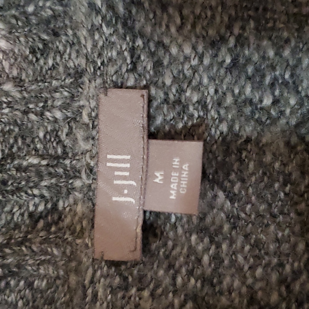 J. Jill Sweater Vest Full Zip Casual Work Business Warm Wool Alpaca Blend Gray - Picture 4 of 6